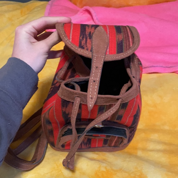 Authentic Small Backpack made in Guatemala - Picture 3 of 3